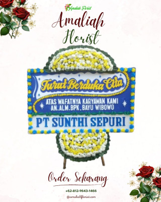 Papan Bunga Duka di Tongkaina
